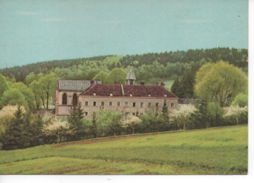 Ansichtskarte Karmel Mayerling, Kirche und Pfarrhaus